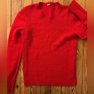 J. Crew Vintage Red Wool Women's Sweater